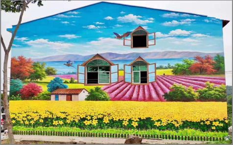 钟山乡村墙体彩绘